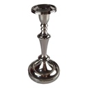 [LA-70661] Kerzenständer Kerzenleuchter Kerzenhalter Aluminium Vernickelt H 22 cm Bild 5