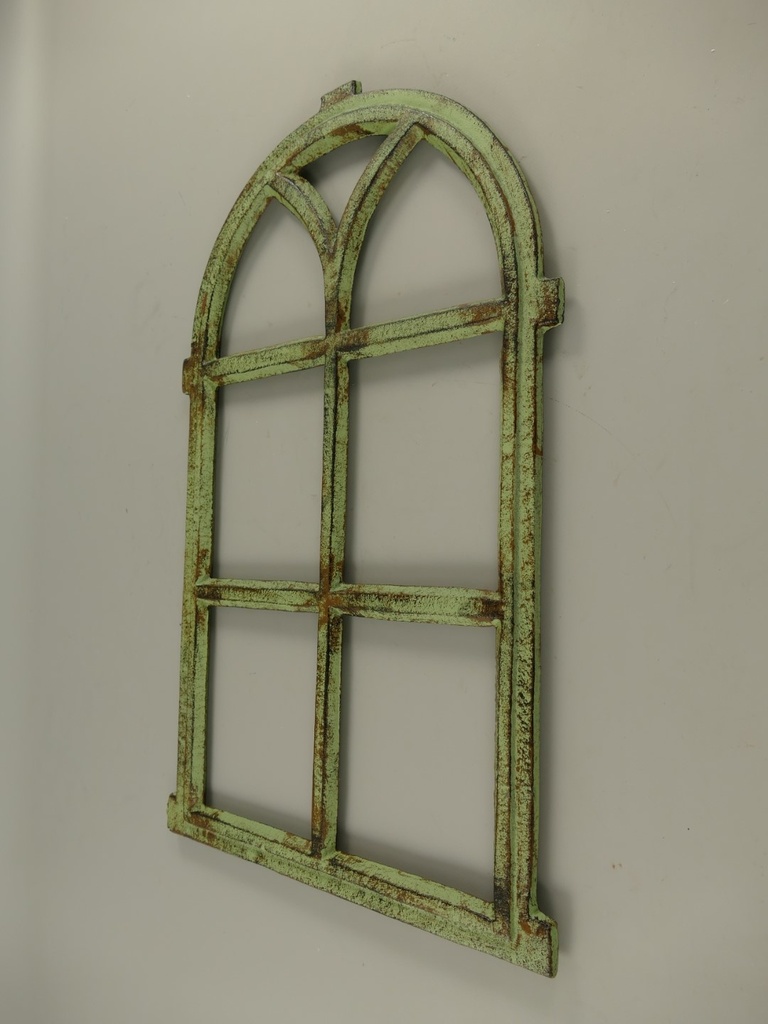 [LA-70723] Gusseisen Stallfenster Fensterrahmen Nostalgie Antik-Stil farbig H 67x42cm Bild 2