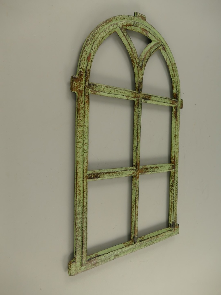 [LA-70723] Gusseisen Stallfenster Fensterrahmen Nostalgie Antik-Stil farbig H 67x42cm Bild 4