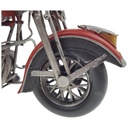 [LA-70808] Blechmodell Blechauto Blechmotorrad Motorrad mit Beiwagen rot-schwarz 36x18 cm Bild 3
