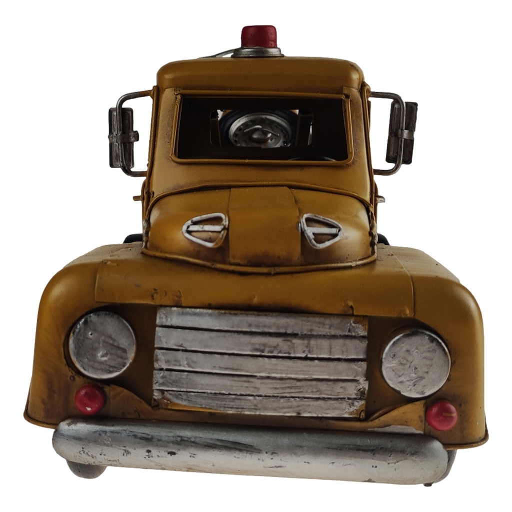 [LA-70809] Blechmodell Blechauto Modellauto Blech - Abschleppwagen Abschleppfahrzeug Gelb Bild 7