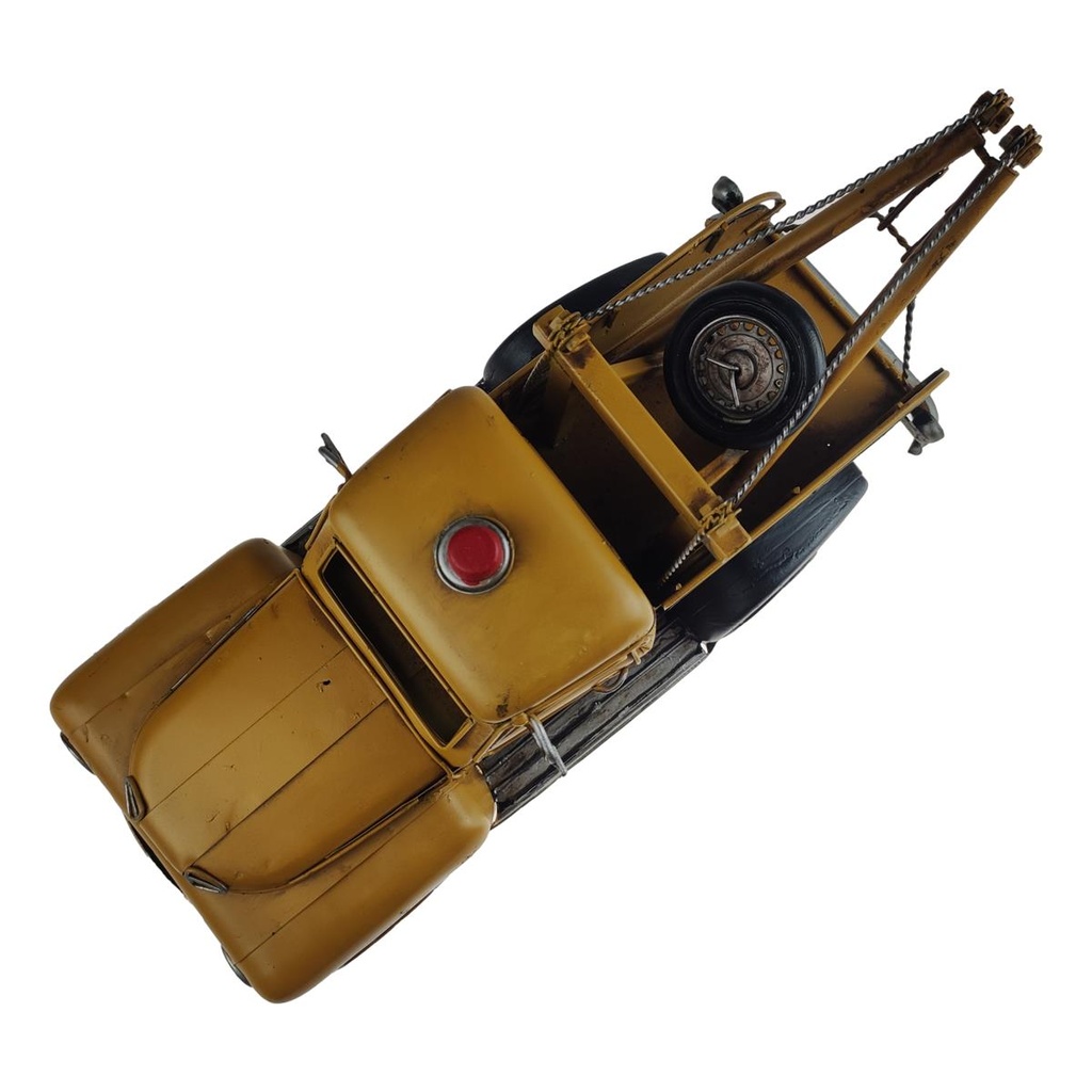 [LA-70809] Blechmodell Blechauto Modellauto Blech - Abschleppwagen Abschleppfahrzeug Gelb Bild 8