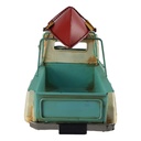 [LA-70811] Blechmodell Modellauto Blechauto Oldtimer Pick-Up mit Boot L 32 cm Bild 2