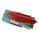 [LA-70811] Blechmodell Modellauto Blechauto Oldtimer Pick-Up mit Boot L 32 cm Bild 5