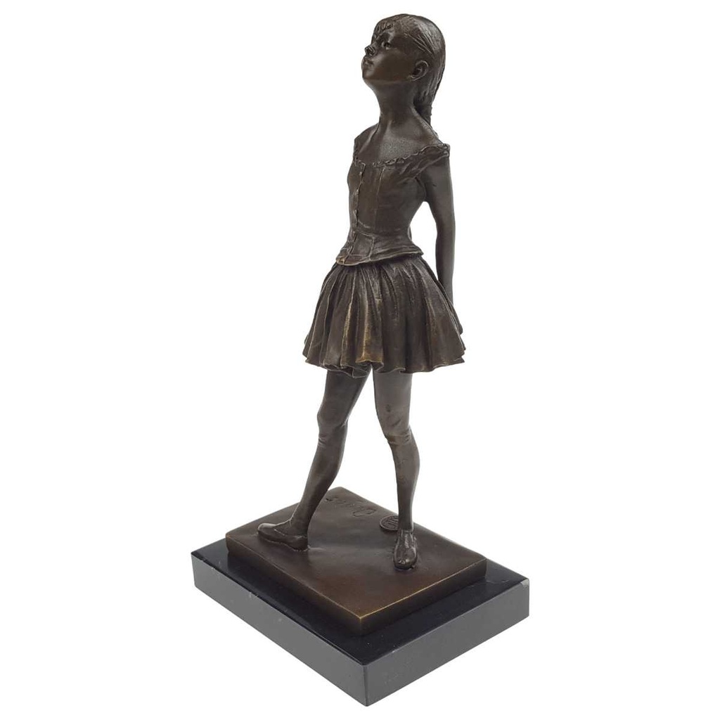 [LA-72401] Bronzeskulptur Bronzefigur Mädchen Tänzerin im Alter von vierzehn Jahren Bild 3