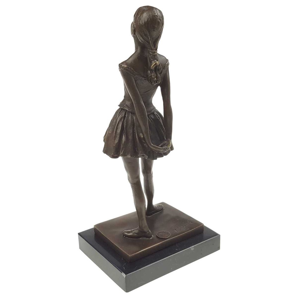 [LA-72401] Bronzeskulptur Bronzefigur Mädchen Tänzerin im Alter von vierzehn Jahren Bild 4