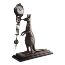 [LA-81018] Skulptur Figur Tischuhr Schwingpendeluhr Messing Känguru Kangaroo Bild 6