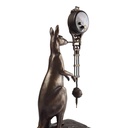 [LA-81018] Skulptur Figur Tischuhr Schwingpendeluhr Messing Känguru Kangaroo Bild 8