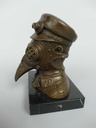 [LA-81480] Bronzeskulptur Bronzefigur Steampunk des Pestarztes Bild 3