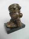 [LA-81480] Bronzeskulptur Bronzefigur Steampunk des Pestarztes Bild 6