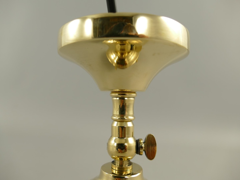 [LA-82011] Decken./Wandhalter Messing ohne Schirm Gh 6-H 14cm Bild 2