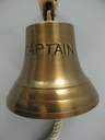 [LA-82109] Glocke mit Haken Mes. brün(IND)CAPTAIN H.20-D.14cm Bild 3