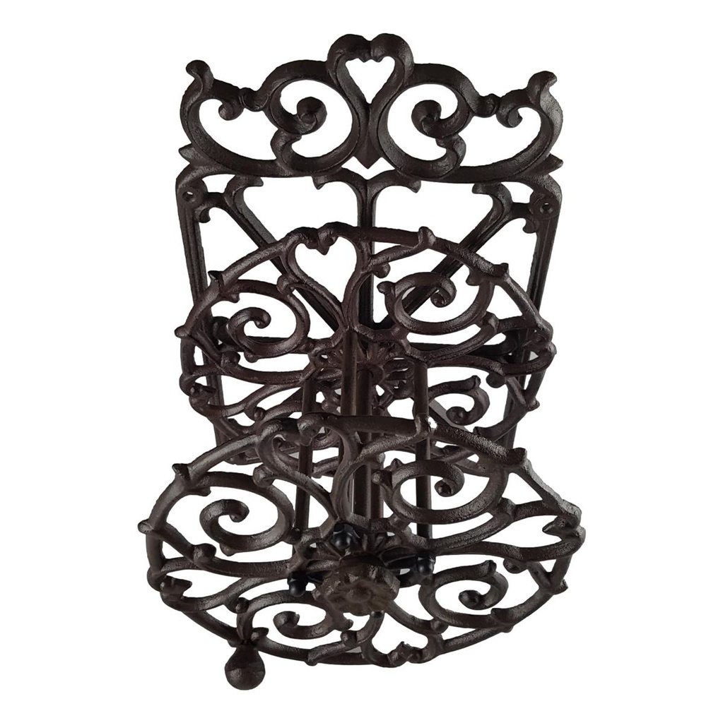 [LA-82140] Schlauchhalter Schlauchtrommel Schwengel rustikal braun H.35x23cm Bild 3