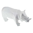 [LA-82259] Figur Skulptur Polygonal Kunstharz Nashorn Bild 2