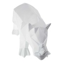 [LA-82259] Figur Skulptur Polygonal Kunstharz Nashorn Bild 7