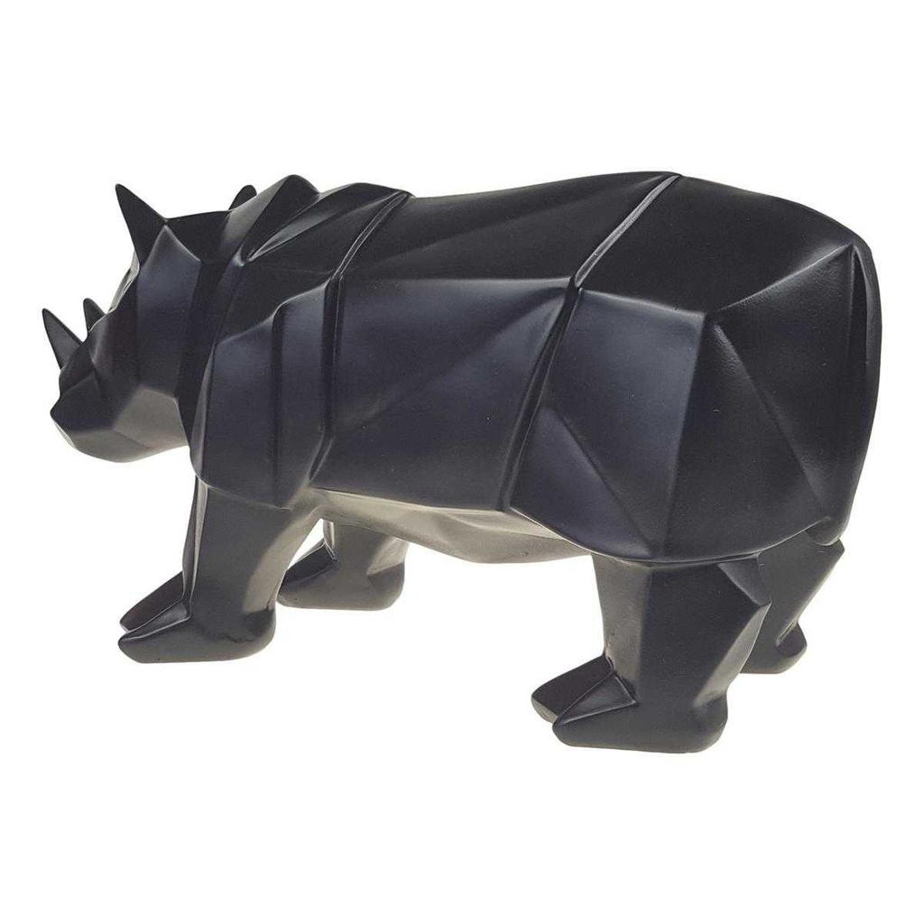 [LA-82260] Figur Skulptur Polygonal Kunstharz Nashorn Bild 2