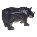 [LA-82260] Figur Skulptur Polygonal Kunstharz Nashorn Bild 4