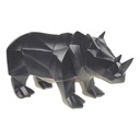 [LA-82260] Figur Skulptur Polygonal Kunstharz Nashorn Bild 5