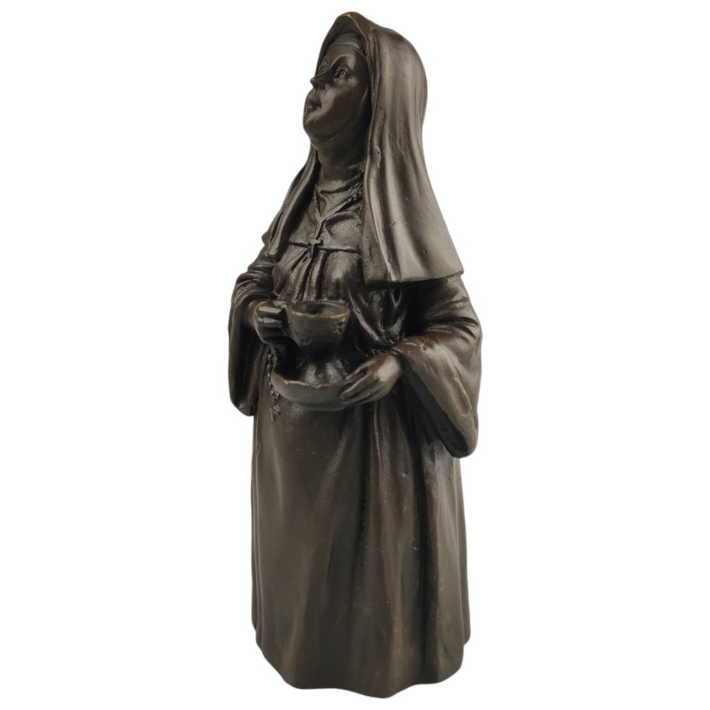 [LA-82889] Bronzeskulptur Bronzefigur Tischglocke Bronze Nonne Bild 3