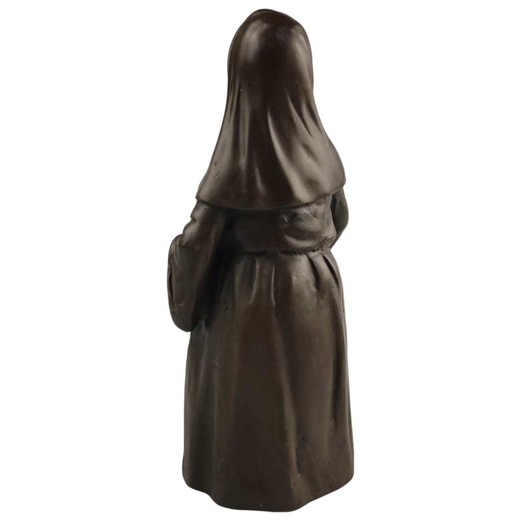 [LA-82889] Bronzeskulptur Bronzefigur Tischglocke Bronze Nonne Bild 5