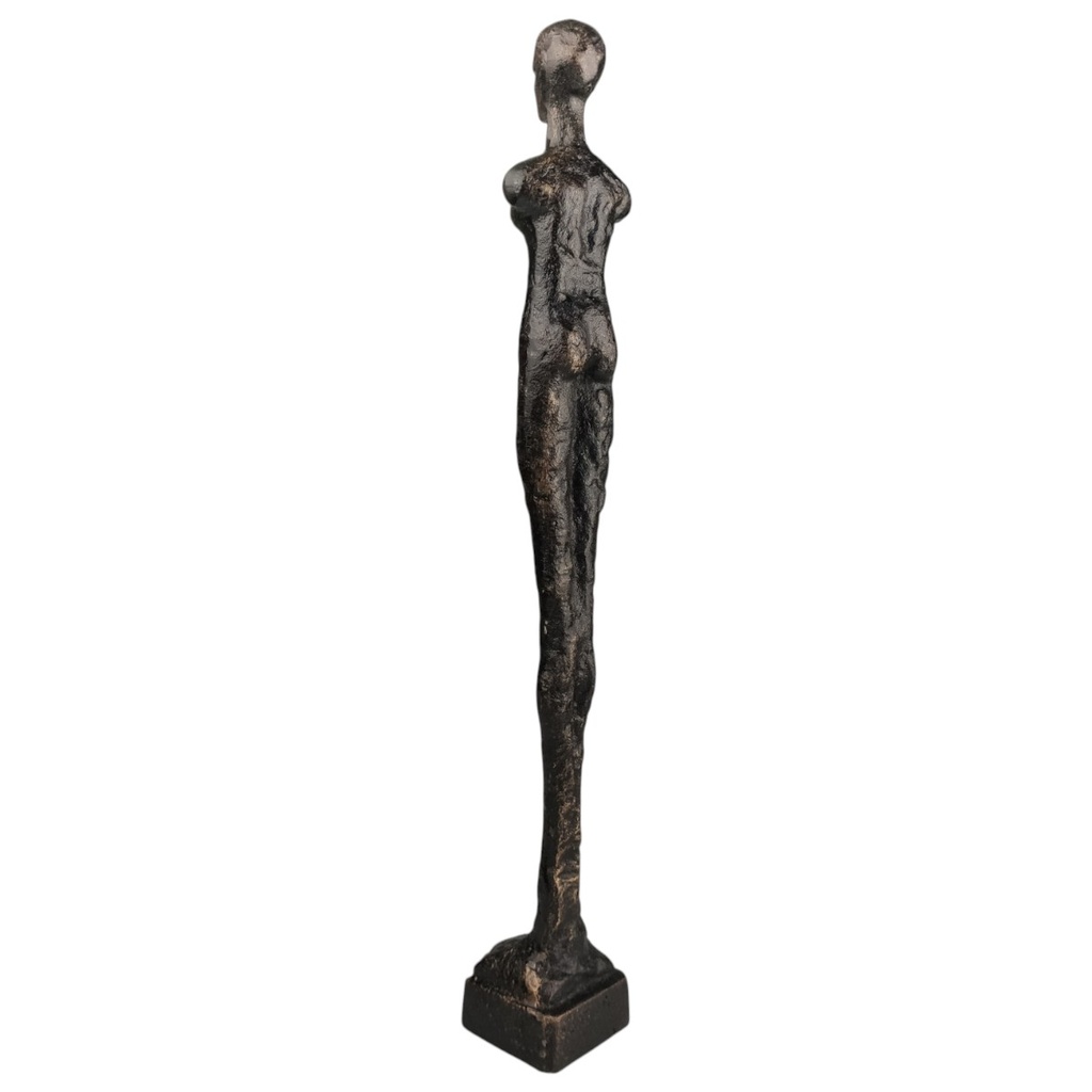 [LA-82961] Skulptur Gusseisen Modernistisch Stehende Frau Bild 3
