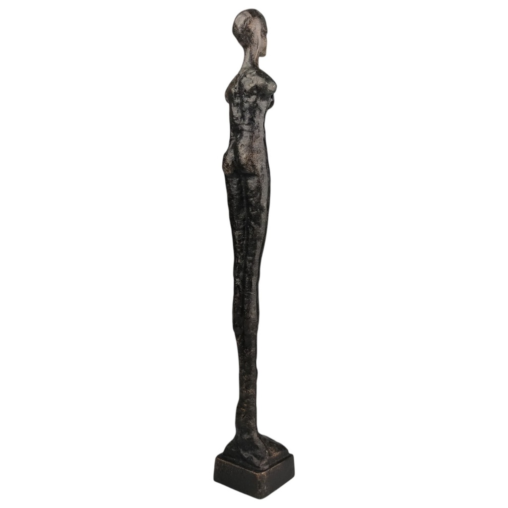 [LA-82961] Skulptur Gusseisen Modernistisch Stehende Frau Bild 5