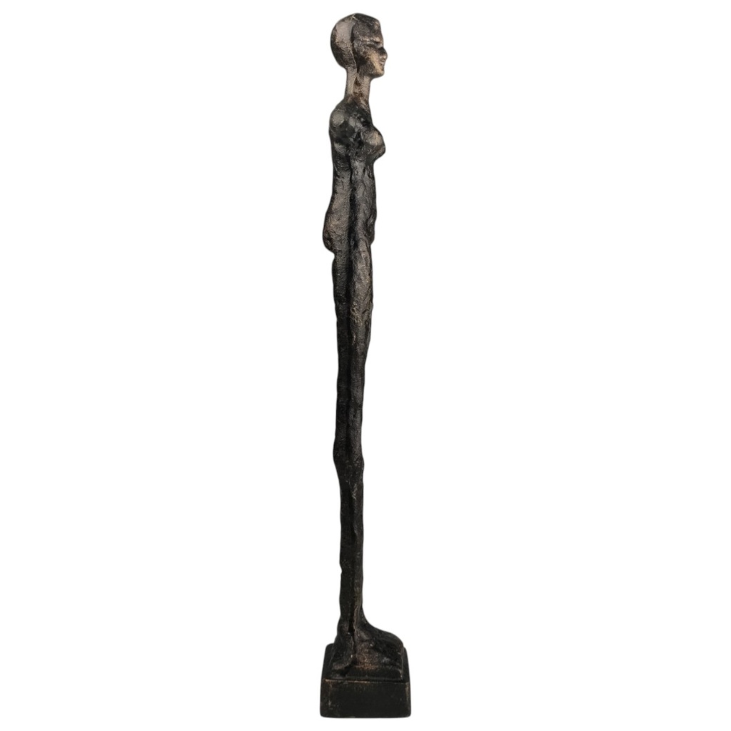 [LA-82961] Skulptur Gusseisen Modernistisch Stehende Frau Bild 6