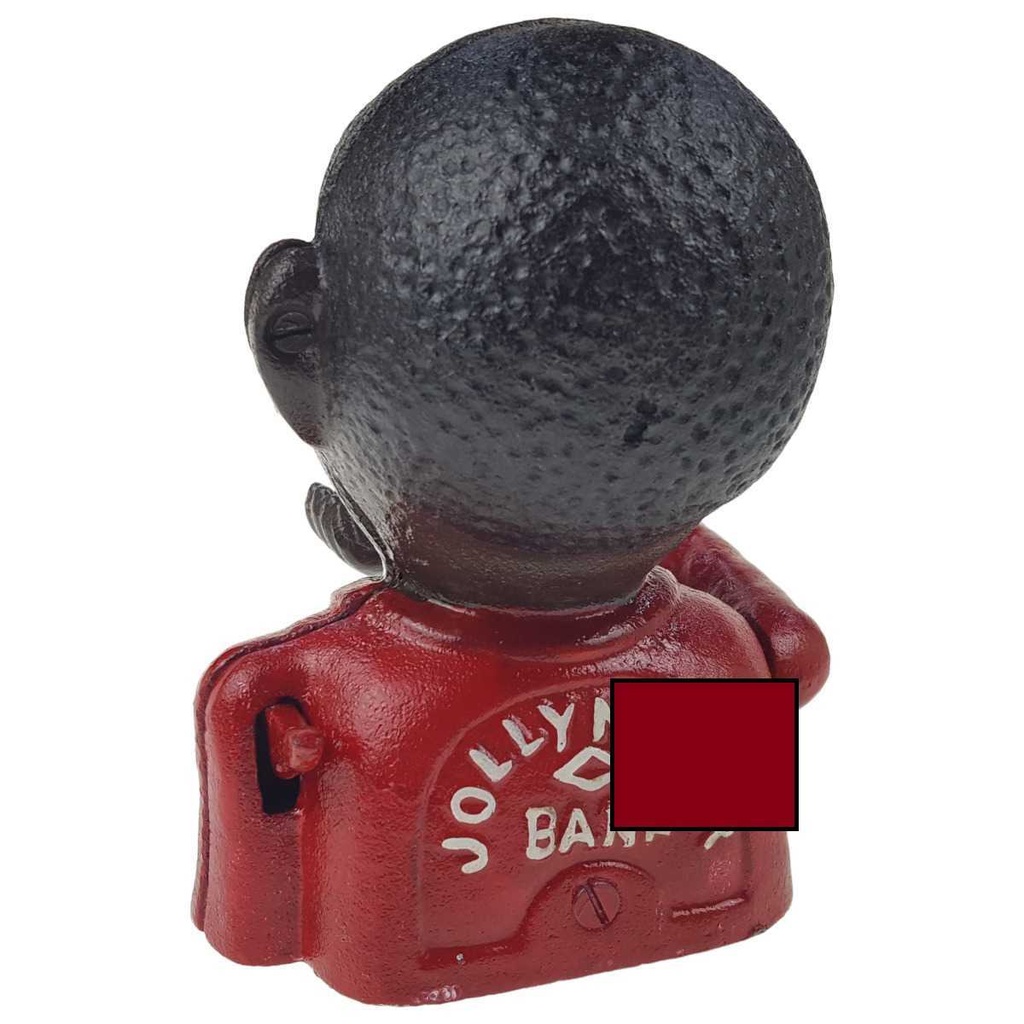 [LA-83169] Spardose Geldbank Skulptur Gusseisen Afrikaner Man mechanisch Bild 3