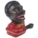 [LA-83169] Spardose Geldbank Skulptur Gusseisen Afrikaner Man mechanisch Bild 5