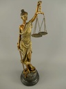 [LA-83201] Harz Skulptur Figur Lady Justice Justitia H 52,5 cm Bild 3