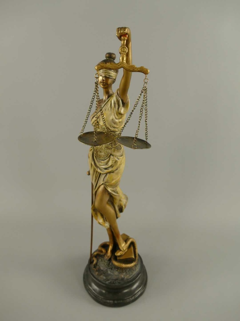 [LA-83201] Harz Skulptur Figur Lady Justice Justitia H 52,5 cm Bild 4
