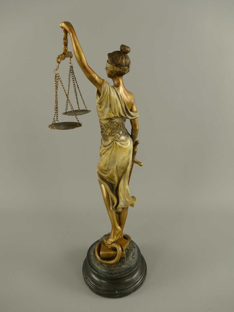 [LA-83201] Harz Skulptur Figur Lady Justice Justitia H 52,5 cm Bild 5
