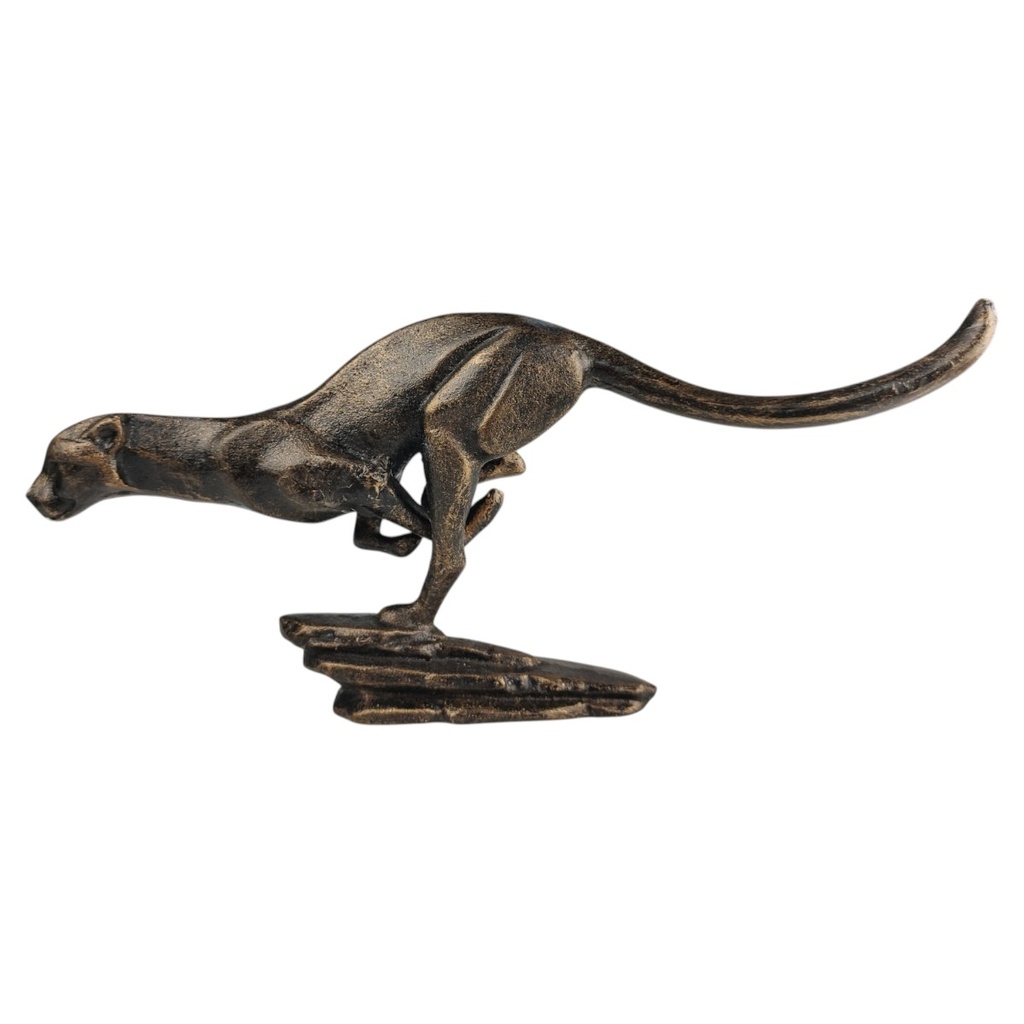 [LA-83621] Figur Gusseisen Puma rennend Bild 2