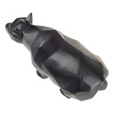 [LA-84174] Skulptur Figur Polygonal Kunstharz Bär Schwarz Bild 5