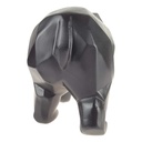 [LA-84174] Skulptur Figur Polygonal Kunstharz Bär Schwarz Bild 6