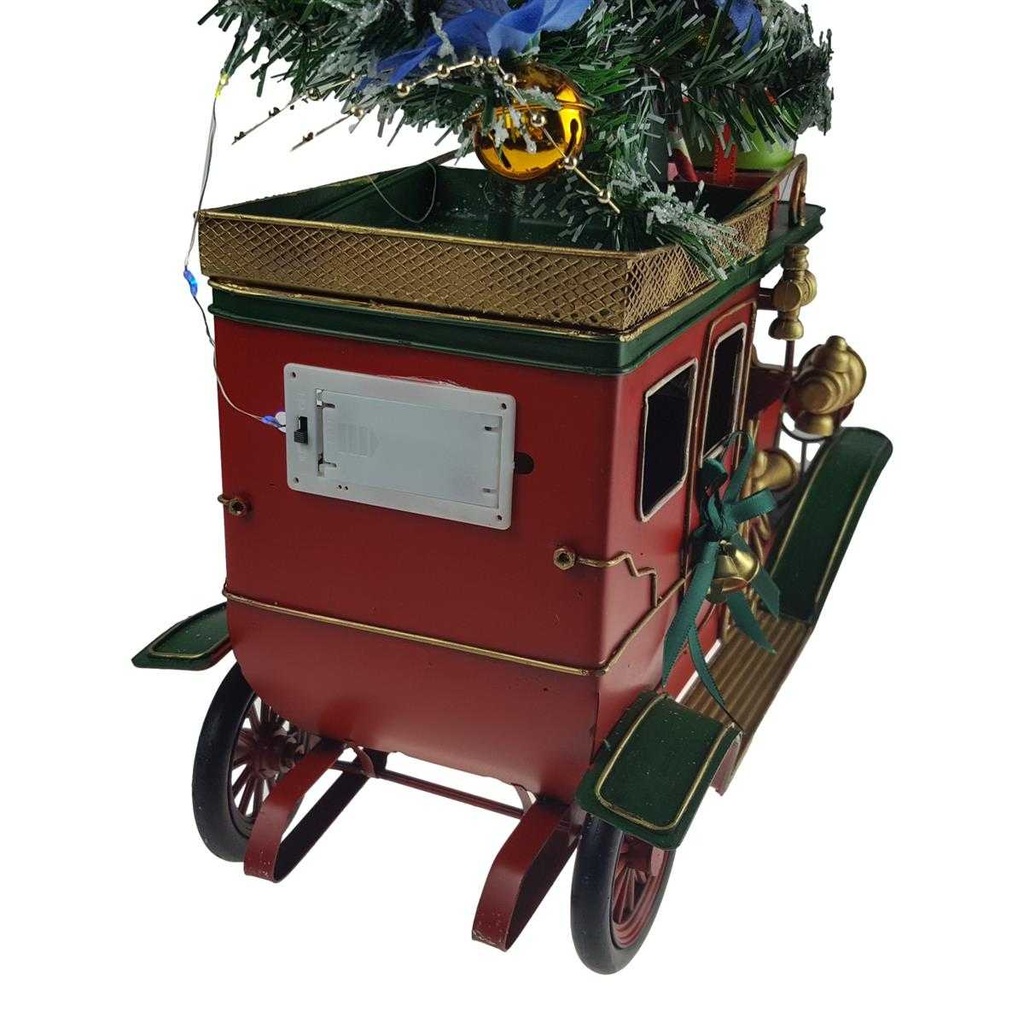 [LA-84893] Blechmodell klassisches Weihnachtsauto Geschenke Weihnachtsbaum bunt Bild 6