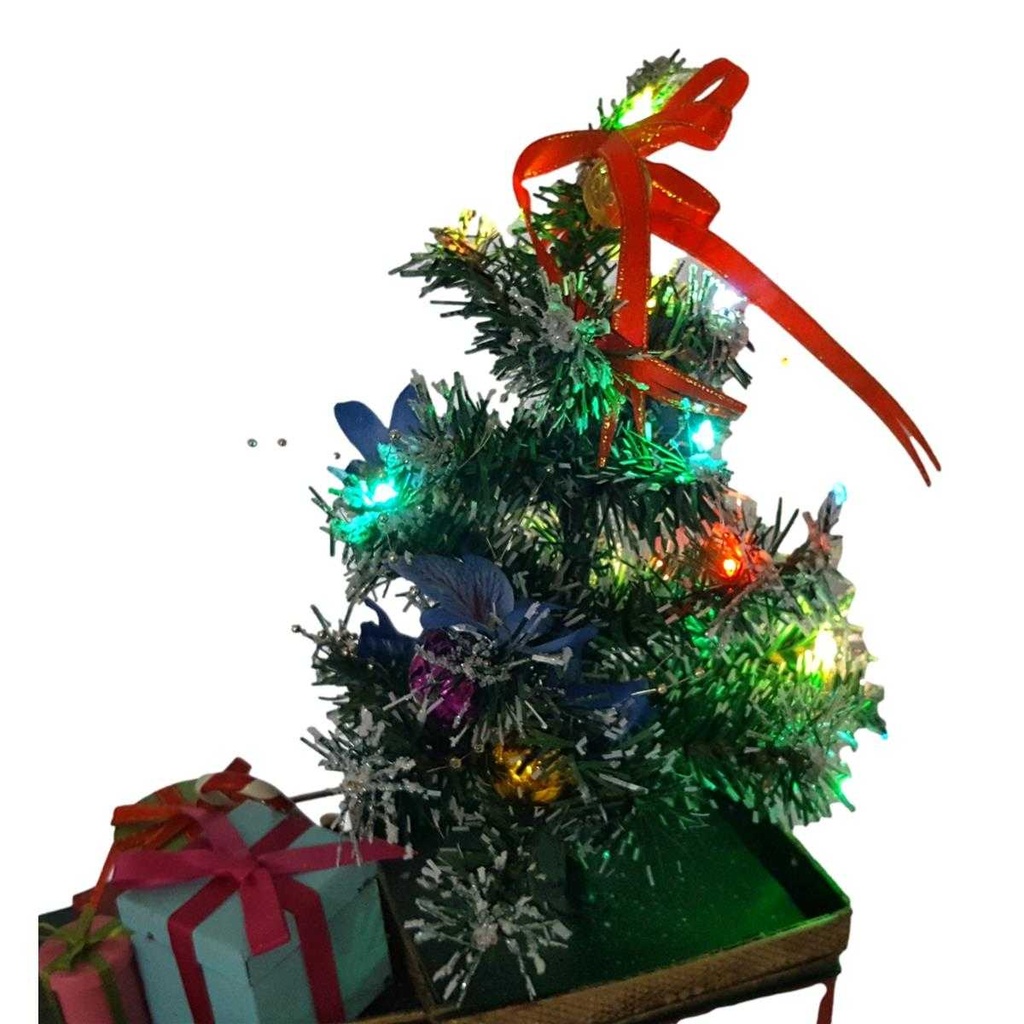 [LA-84893] Blechmodell klassisches Weihnachtsauto Geschenke Weihnachtsbaum bunt Bild 8