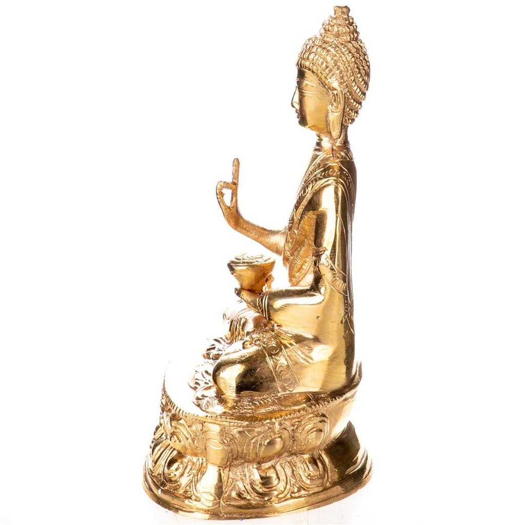 [LA-85091] Skulptur Figur Messing Buddha #85091 Bild 3