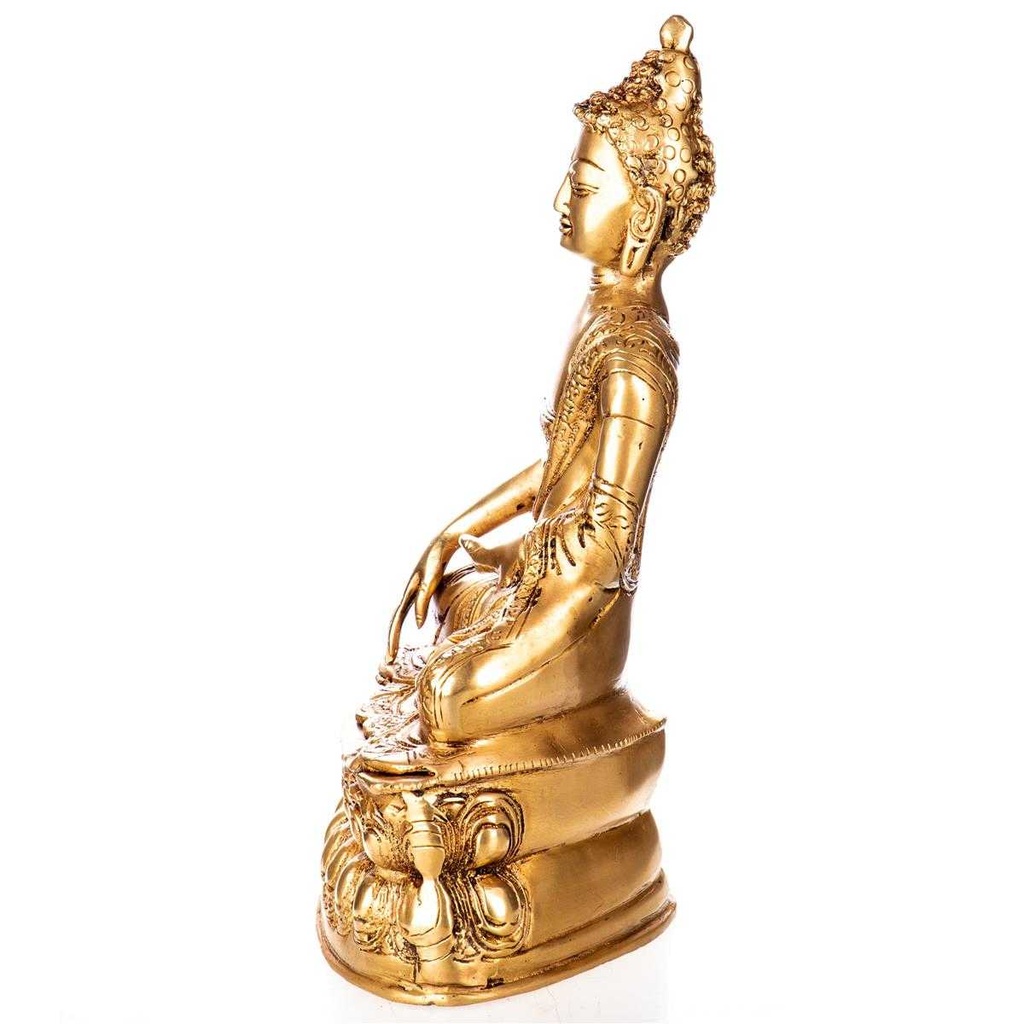 [LA-85093] Skulptur Figur Messing Buddha #85093 Bild 3