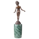 [LA-85097] Skulptur Figur Bronzeskulptur Bronzefigur Nacktes Mädchen Bild 2