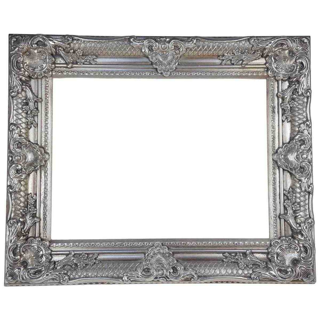 [LA-85098] Holzrahmen Bilderrahmen Spiegelrahmen Silber #85098 Bild 2
