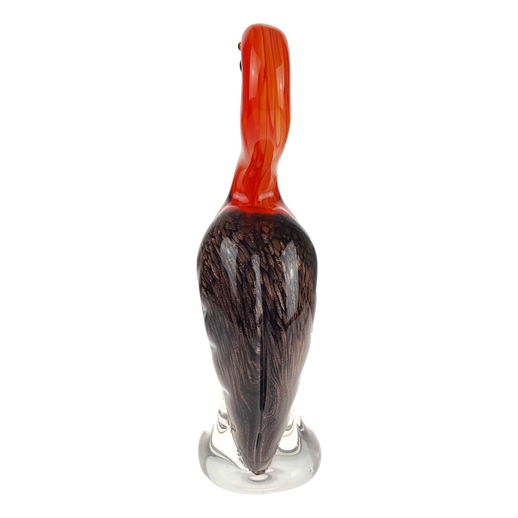 [LA-85115] Skulptur Figur Glas Kranich Murano-Stil Bild 2