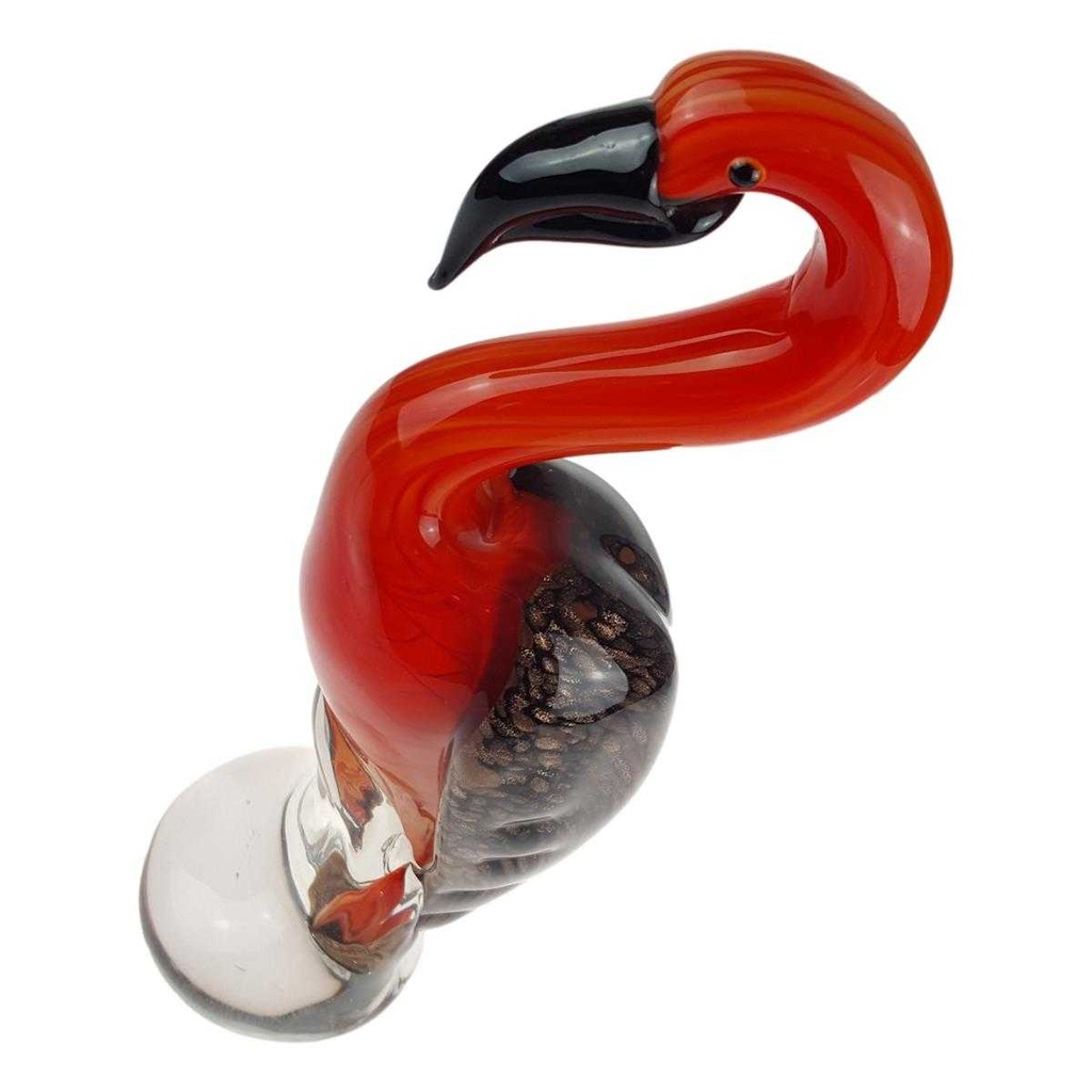 [LA-85115] Skulptur Figur Glas Kranich Murano-Stil Bild 3