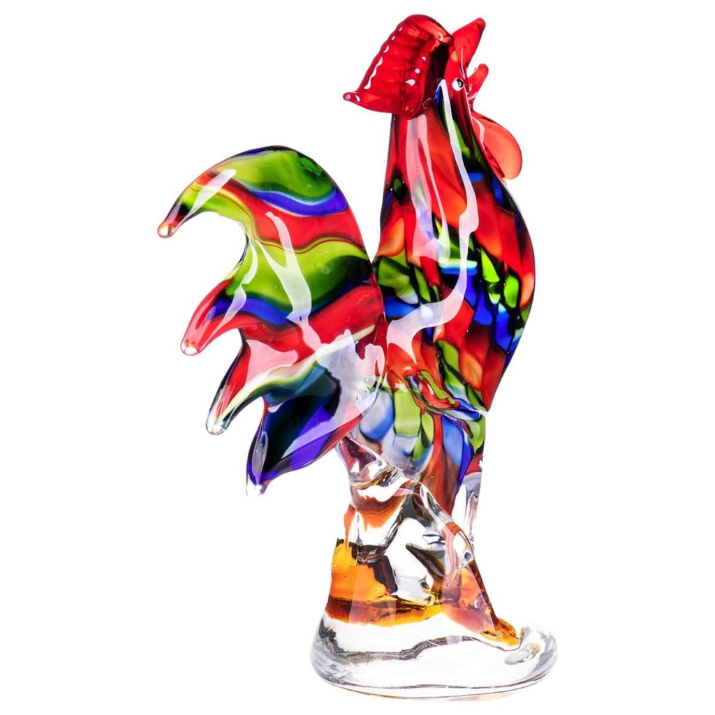[LA-85123] Skulptur Figur Glas Hahn Murano-Stil #85123 Bild 2