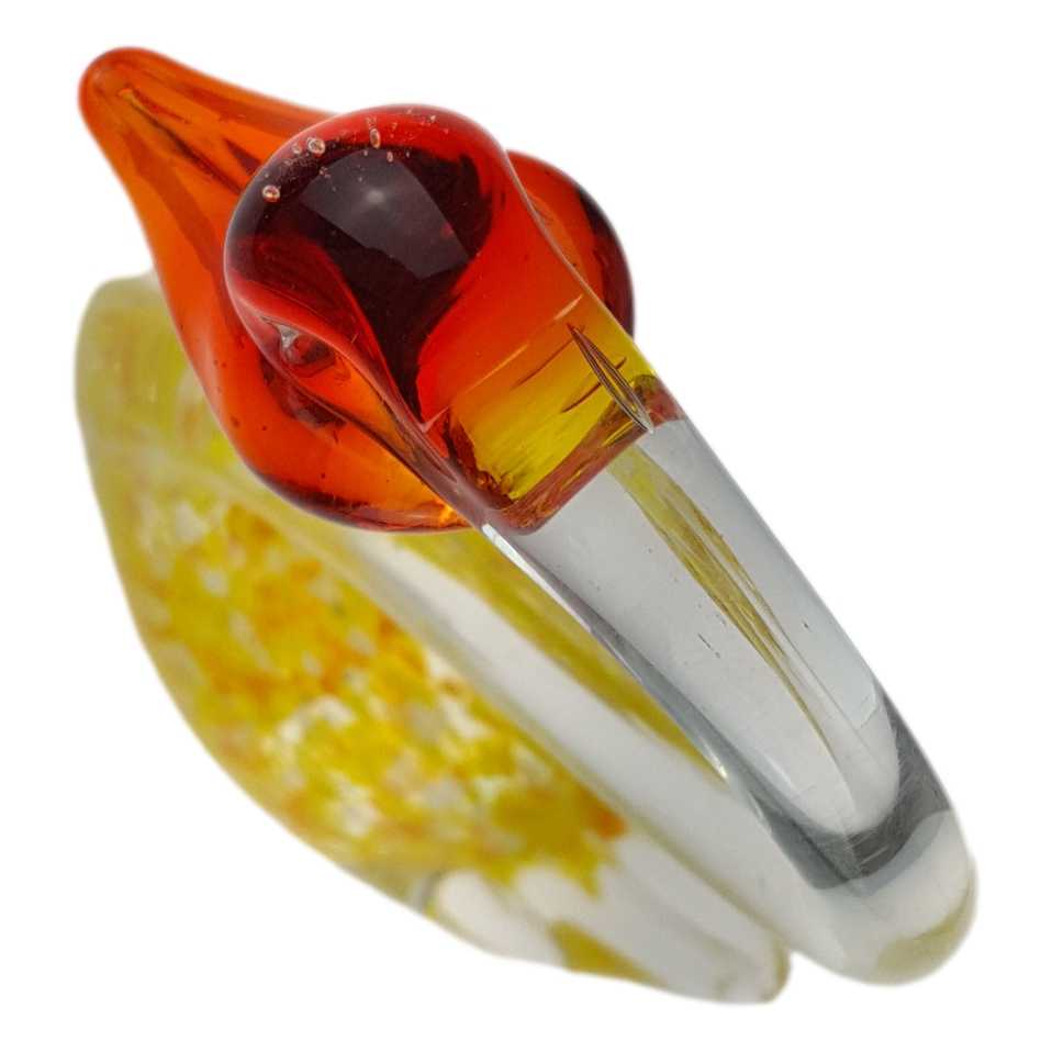 [LA-85126] Skulptur Figur Schwan Mehrfarbig Glas Murano-Stil Bild 2