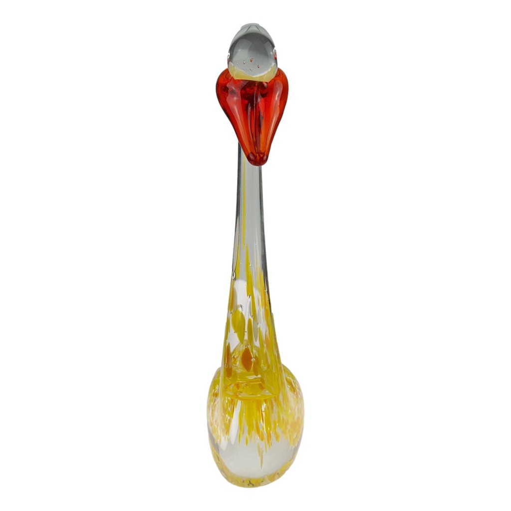 [LA-85126] Skulptur Figur Schwan Mehrfarbig Glas Murano-Stil Bild 4