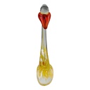 [LA-85126] Skulptur Figur Schwan Mehrfarbig Glas Murano-Stil Bild 4