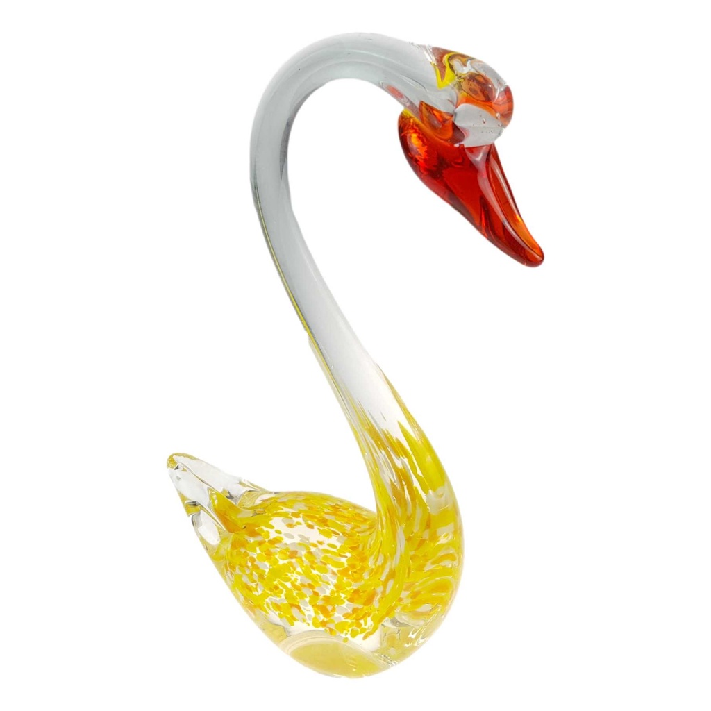 [LA-85126] Skulptur Figur Schwan Mehrfarbig Glas Murano-Stil Bild 5
