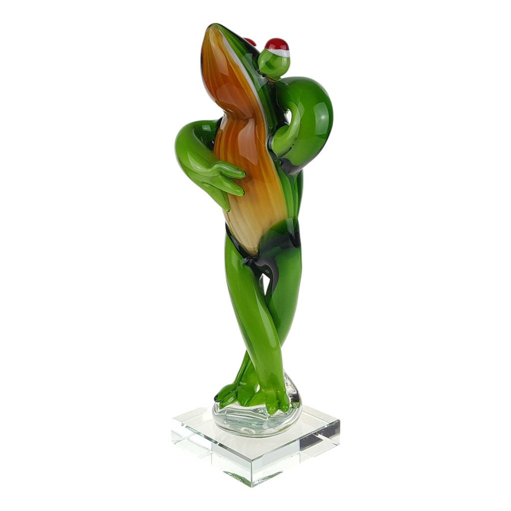 [LA-85128] Figur Glas Murano-Stil Frosch Bild 2