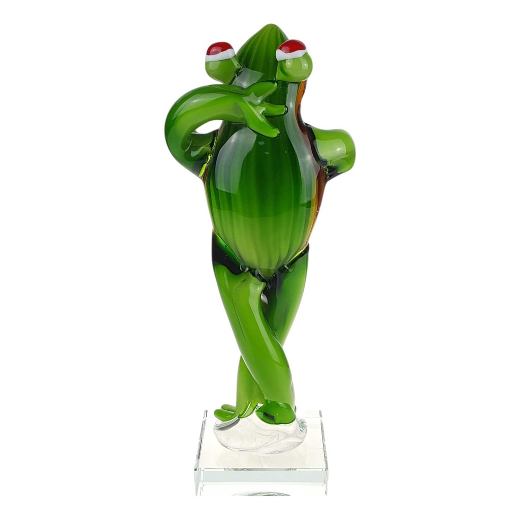 [LA-85128] Figur Glas Murano-Stil Frosch Bild 4